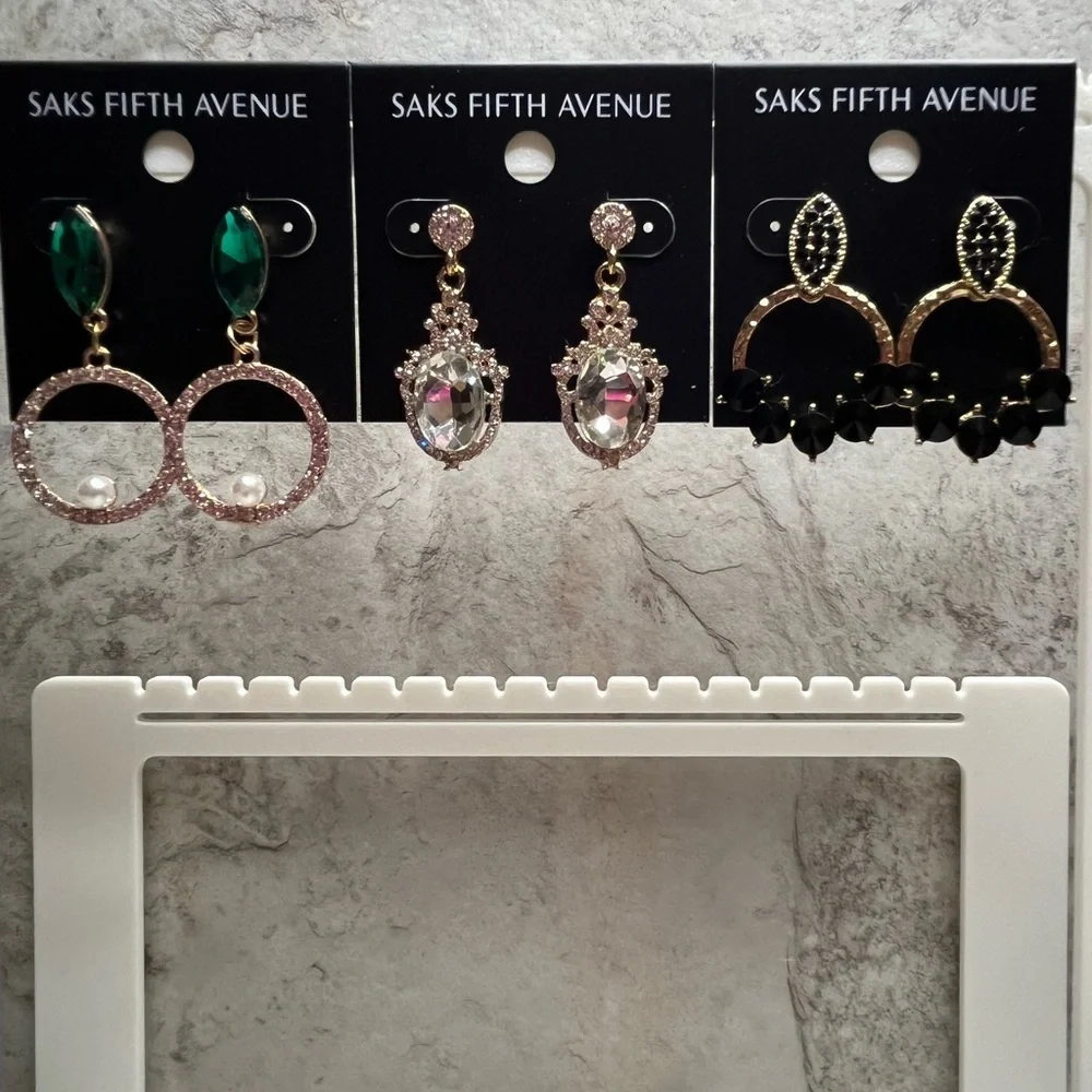 Saks Fifth Avenue Earrings Bundle of Three